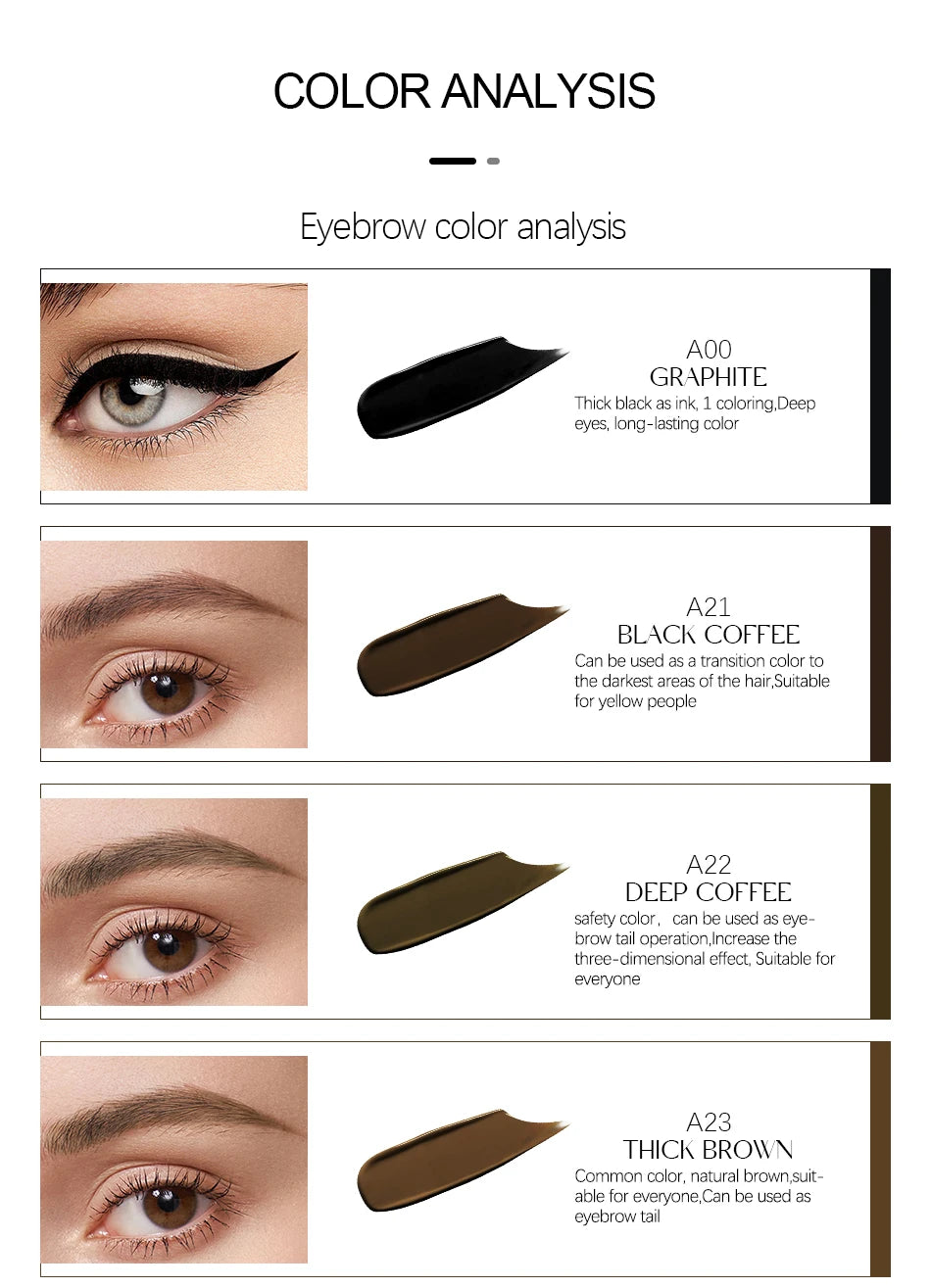 AIMOOSI Professional Microblading Pigment for Nano Brows | REACH Certified Permanent Makeup Tattoo Ink for PMU Artist | 3ml