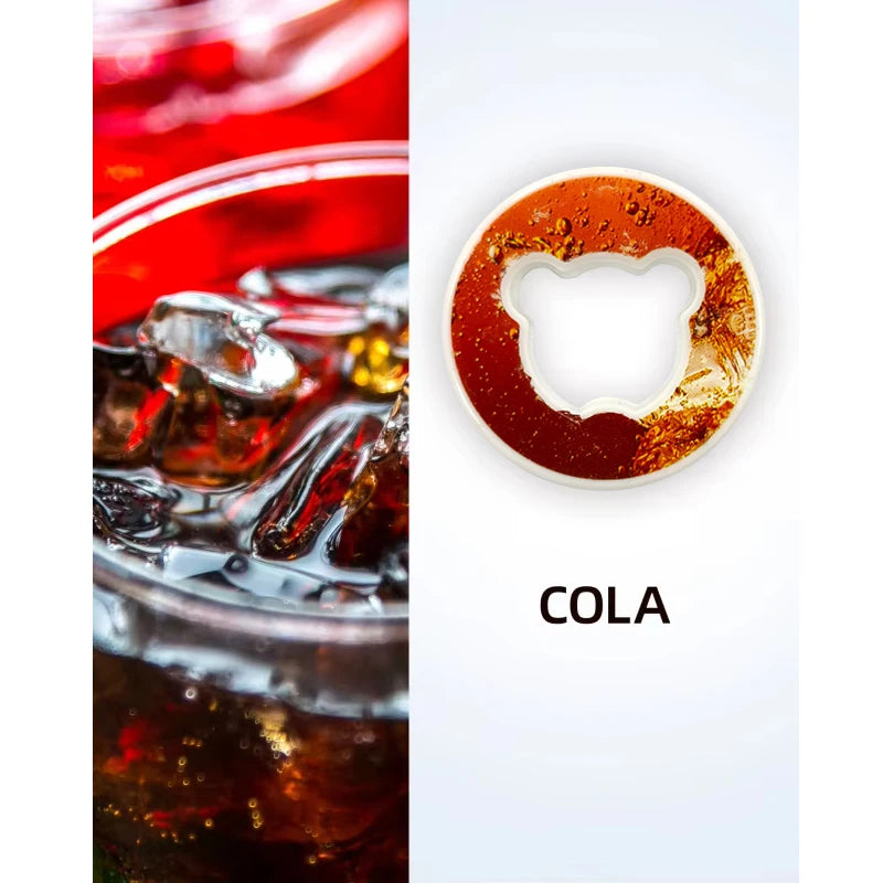 1pc Bear Shape Flavor Pods Scented Pods Creative Flavour Scent Pods 0 Sugar Used In Flavoured Drinking Bottle with Fragrance