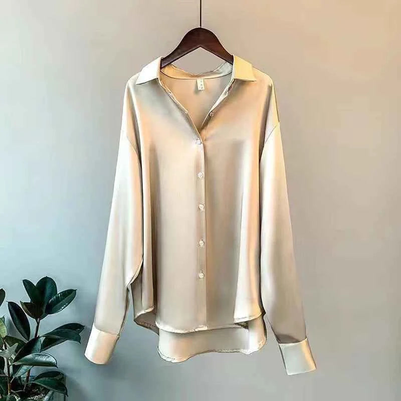 2025Spring Shirt And Blouses New Sweater Cardigans Woman Top Knitted Korean Long Sleeve Lapel Button Elegance Sweet Casual Coats
