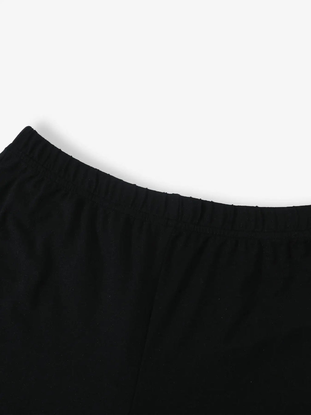 Women's Y2K Street Style Black Slim Fit Capri Pants, Side Slit Design Sweatpants, Suitable for Fitness