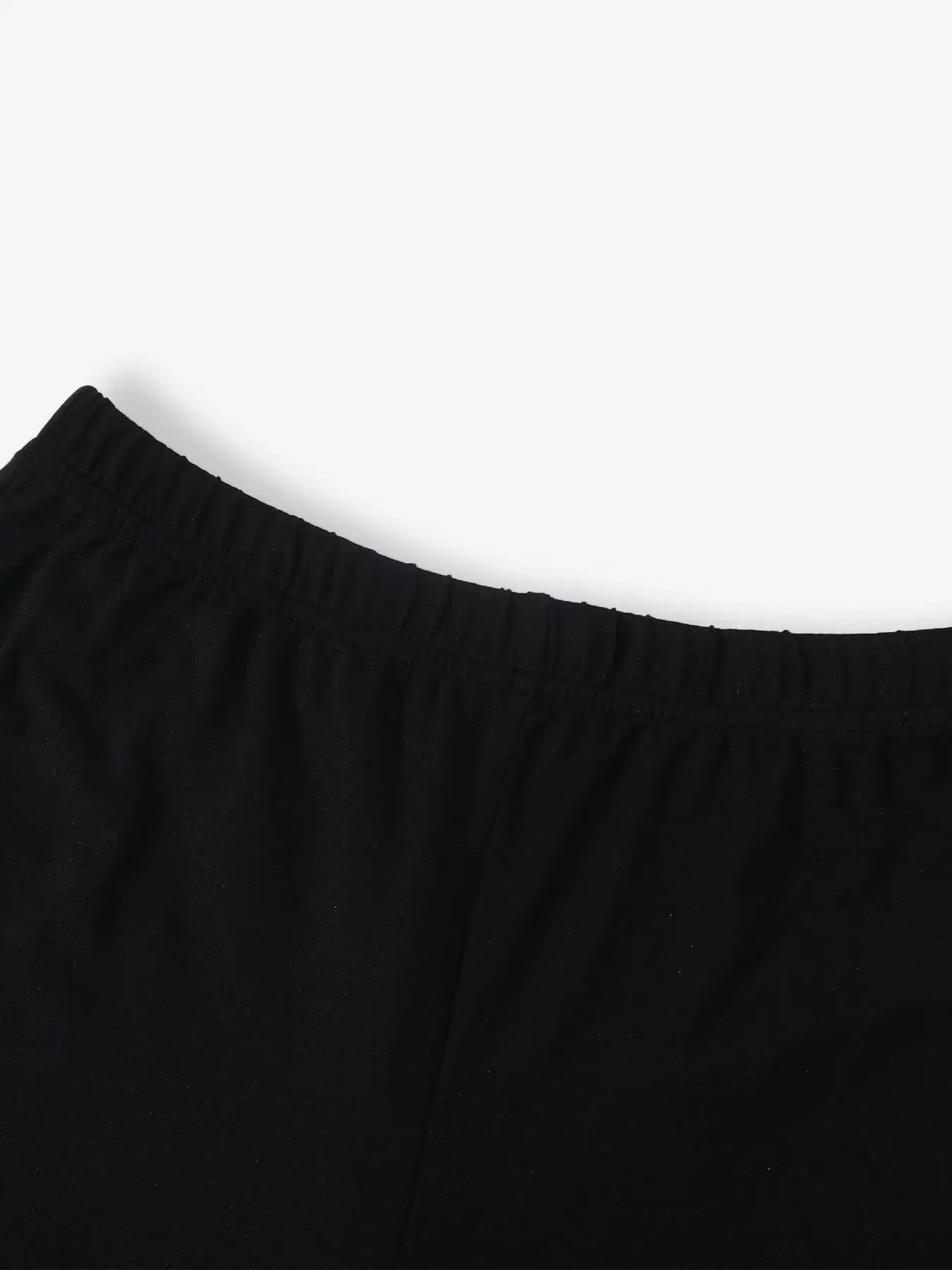 Women's Y2K Street Style Black Slim Fit Capri Pants, Side Slit Design Sweatpants, Suitable for Fitness