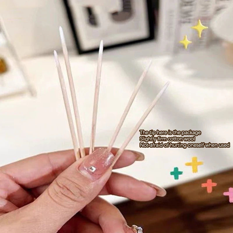 1pcs/3pcs/5pcs Pointed Cotton Swab Tattoo Eyebrow and Eyeliner Correction Cotton Swab for Makeup