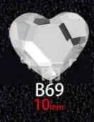 100PCS B41-80 Flat Bottom Special-Shaped Drill  Crystal Sleek Rhinestone 3D Manicure Nail Art Decoration Charms Jewelry