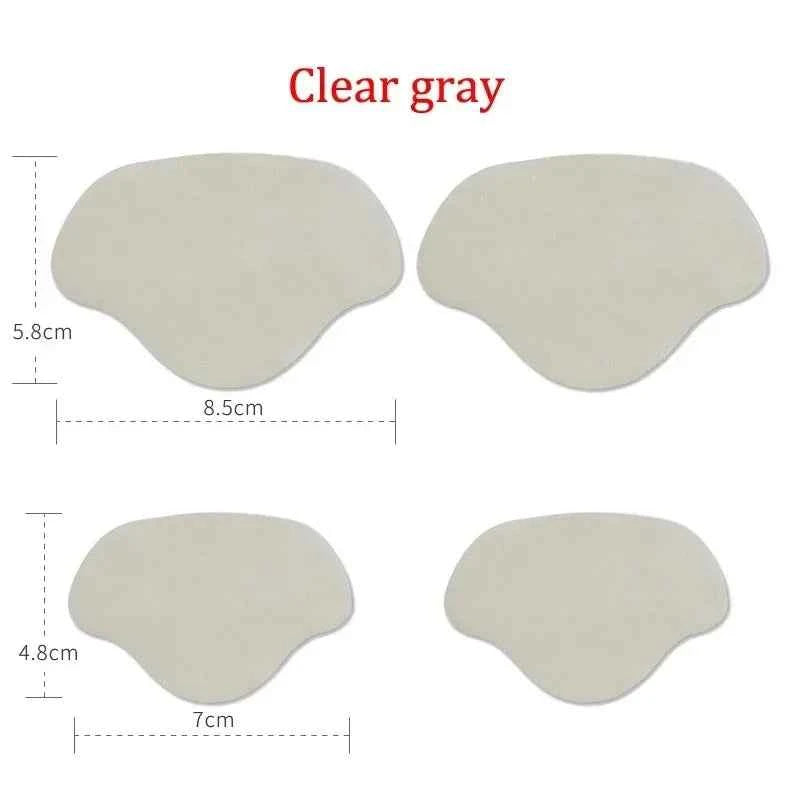 4Pcs Sneaker Heel Repair Pad Adjustable Size Wear-resistant Footbed Invisible Heel Repair Pad Repair Shoe Hole Pad Back Sticker