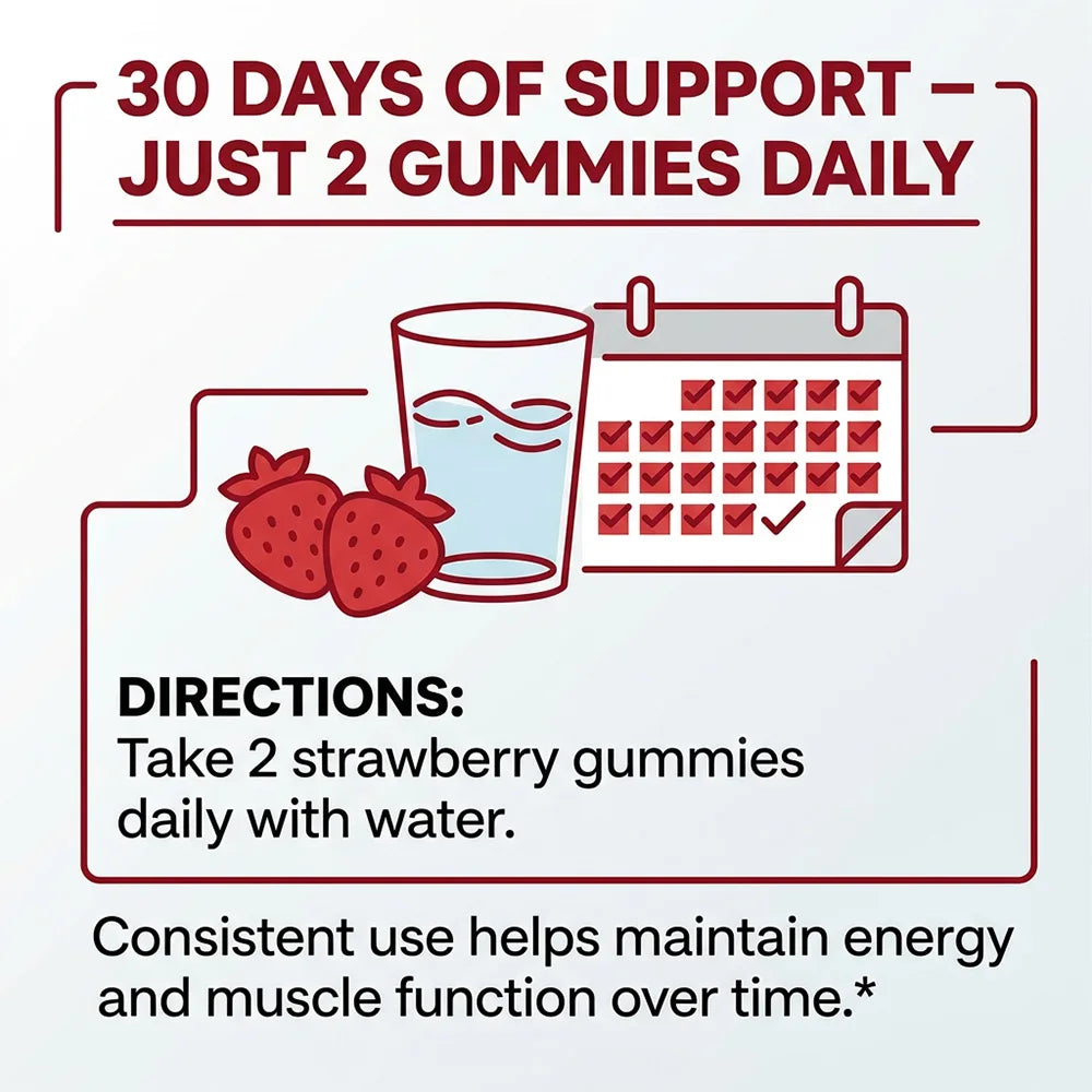 Creatine Monohydrate Gummies 5 g – Muscle & Recovery