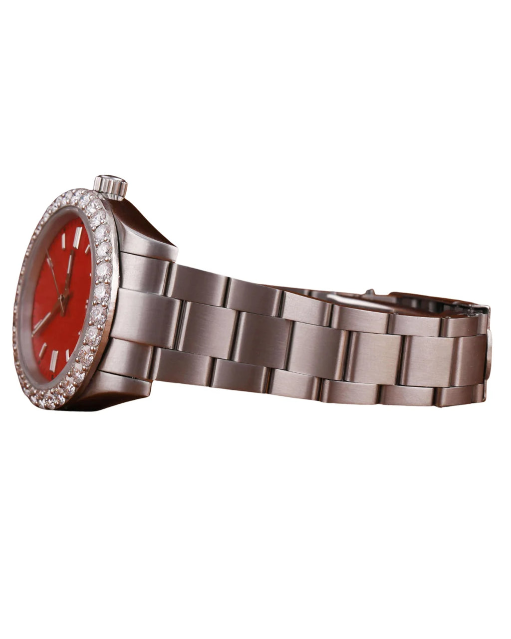 New Round Shape White Gold Diamond Watch for Wedding and Party wear For Men's Quartz Watch Available at Affordable Price