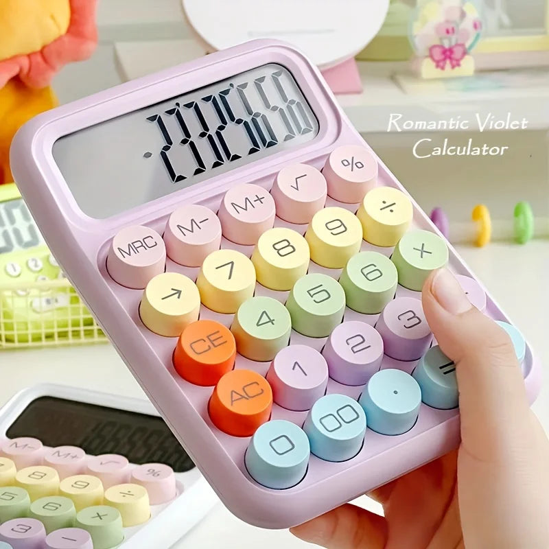 12-Digit Desktop Calculator With Large LCD And Big Keys