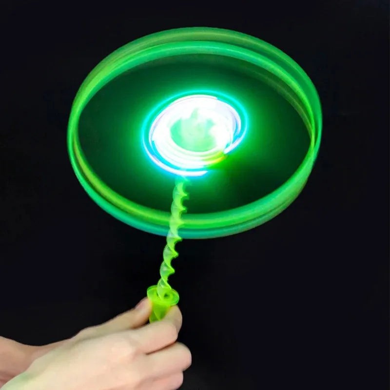 LED Luminous Bamboo Dragonfly Flying Saucers Outdoor Night Shooting Helicopters Flying Toys Kids Birthday Party Props Toy