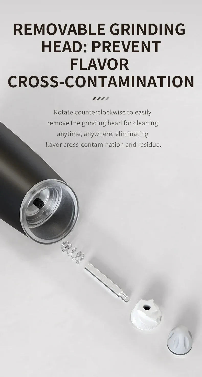 Electric Pepper Grinder Stainless Steel Automatic Gravity Shaker Salt Pepper Grinder Spice Mills Grinding Tools Kitchen Gadgets