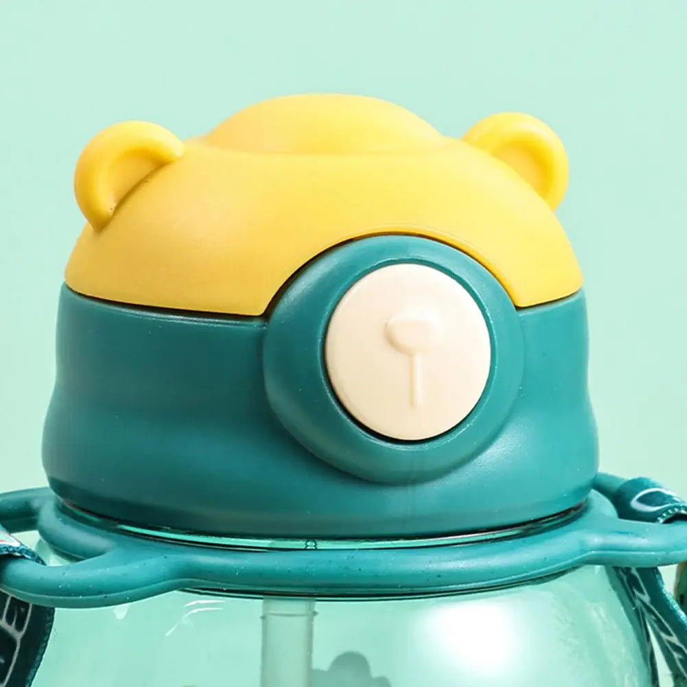 Cute Kids Water Bottle with Straw Free BPA Leakproof Outdoor Portable Children's Cups School Water Bottle for Children