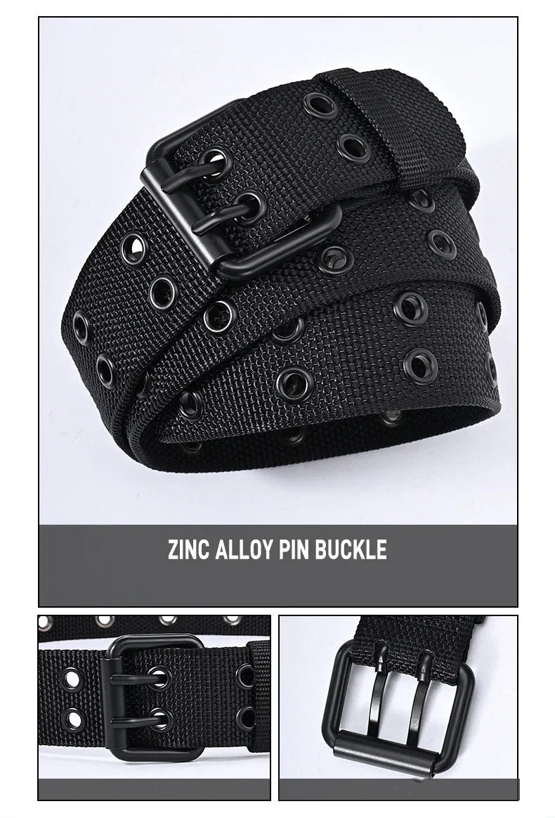 New Men Breathable Nylon Fabric Belt outdoor sport Belt Pin Buckle Trousers Jeans Belt Men Tactical Belt