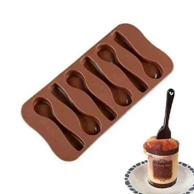 1 Pcs Mold Silicone Baking Cake Decorating Cake Chocolate Mold DIY Six Spoons Mould Bakery Accessories Kitchen tools