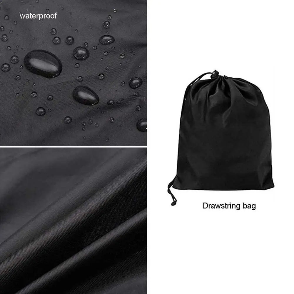 Waterproof Pizza Oven Cover Dustproof Outdoor Protective Pizza Oven Cover Black Windproof Camping Accessories For BBQ Camping RV
