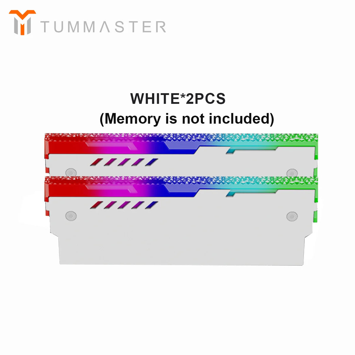 TUMMASTER Computer ARGB RAM Memory Heatsink Cooler with Thermal Conductive Pad for Desktop PC Memory DDR2/DDR3/DDR4/DDR5
