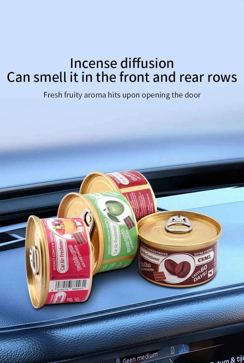 Best-selling Wooden Block Canned Car Aromatherapy, Car Fragrance Paste, Deodorizing Air Freshener, High-end Solid Perfume