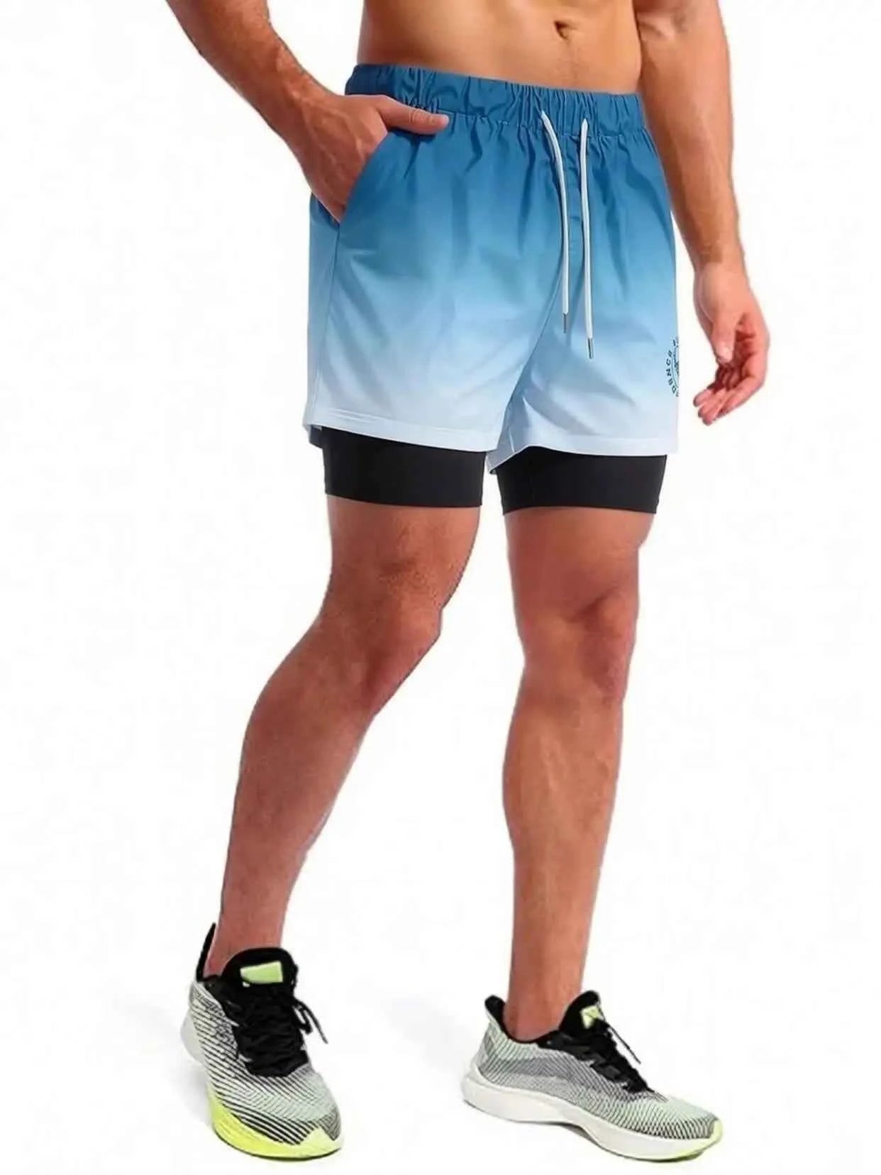 6-piece set of random color shorts, summer shorts, solid color shorts, four season shorts, casual outdoor sports, daily fitness training, running, comfortable, loose, lightweight, breathable
