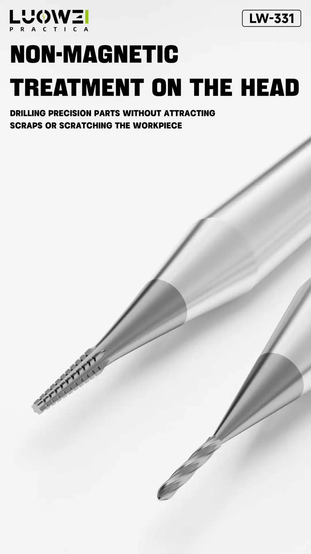 LUOWEI LW-331 2.35mm Alloy Phone Repair Stripped Screw Extractor Sliding Drill Bit Removal Extraction Tool for Phone Repair
