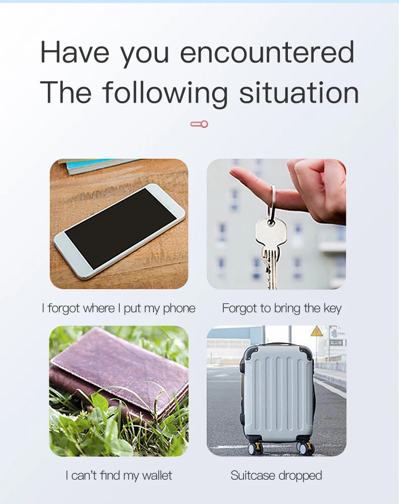 Anti-Lost Device Wireless Pet Kids Wallet Tracking Locator Bluetooth 5.0 Portable Smart Finder Small GPS Tracker For Cellphone