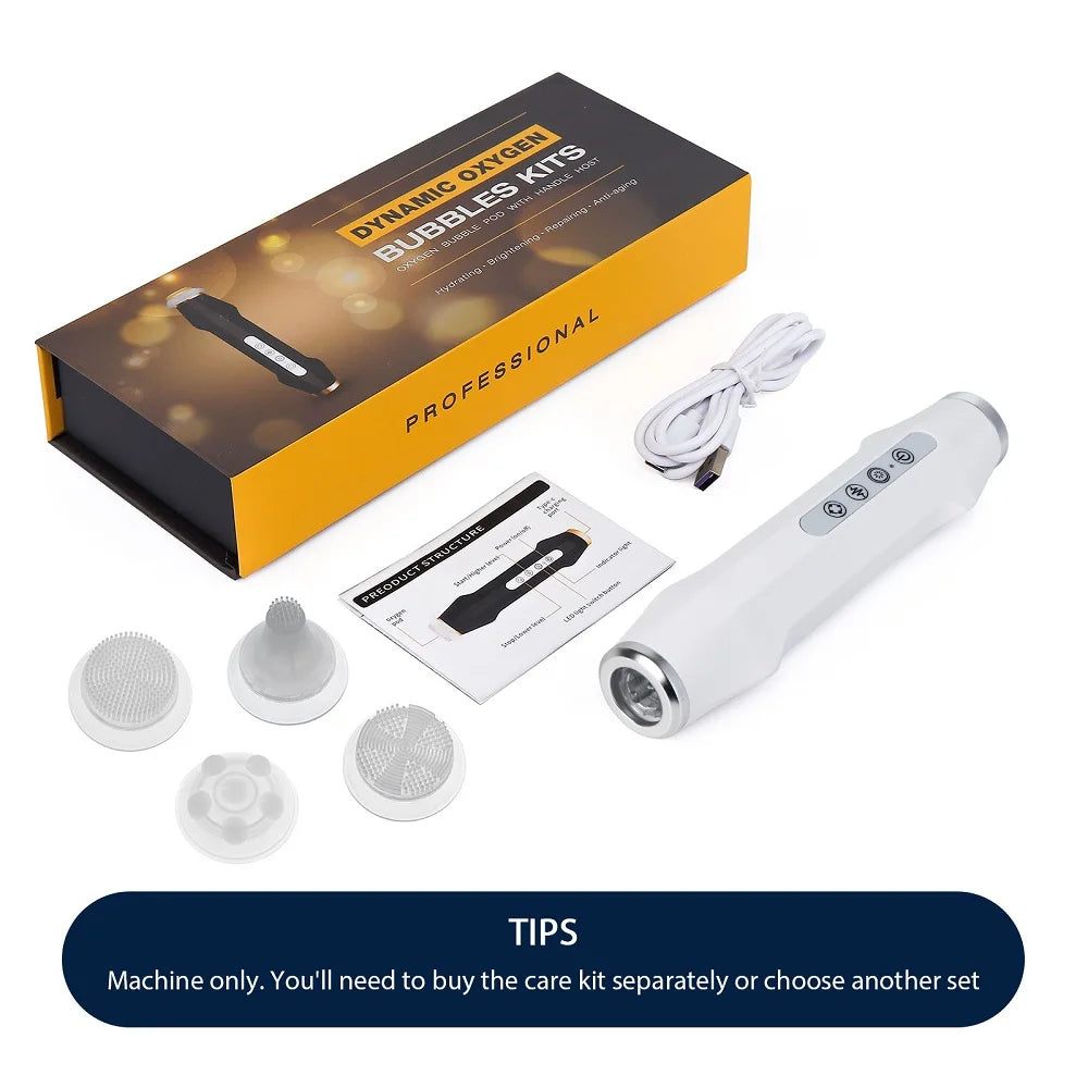 Portable Oxygen Bubble Facial Machine CO2 Bubble Pen Aqua Skin Face Cleansing SPA Beauty Device CO2 Pods Massager