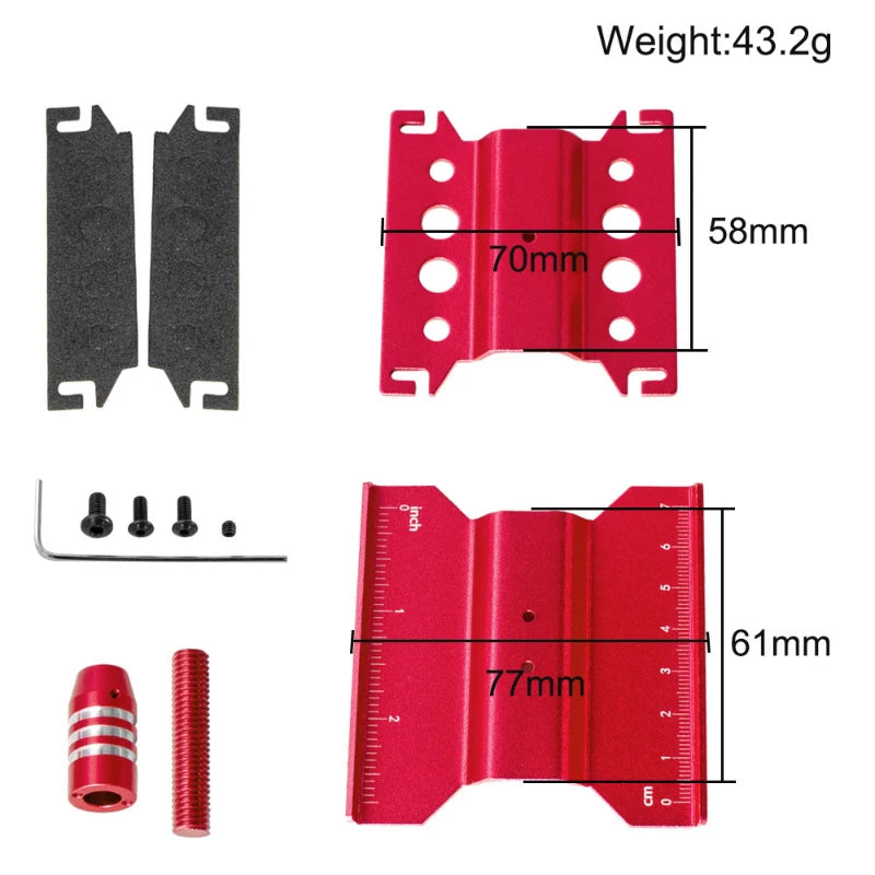Rc Car Repair Stand Workstation Rc Work Stand for Axial Scx24 Fcx24 Traxxas Trx4m 1/16 1/18 1/24 Scale Rc Truck Crawler Buggy