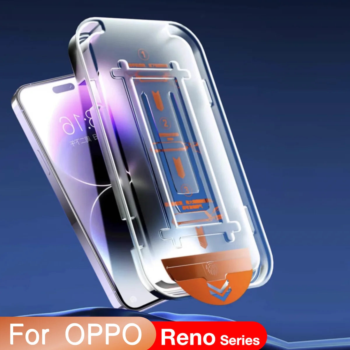 FOR OPPO Reno 8 8z 7se 7 7z 6 5 5k 5z 4 3 2 2f Z ACE Pro Plus Screen Protector Tempered Glass Easy Install Auto-Dust Removal Kit