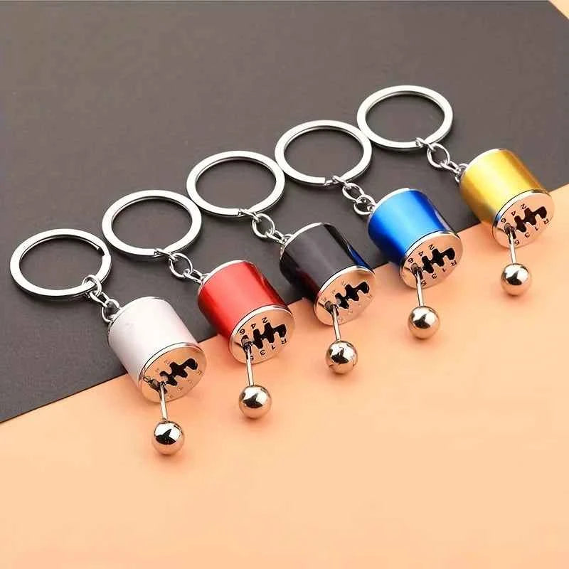 1 piece men's creative car modification shift keychain stress toys desk toy  anti anxiety stress reliever toys