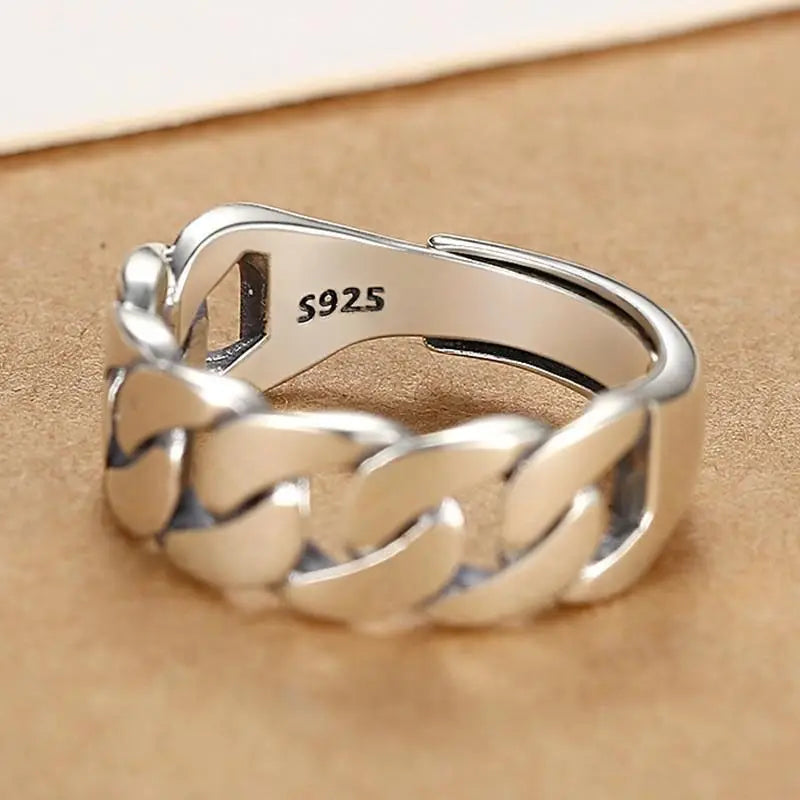 VENTFILLE 925 Sterling Silver Irregular Ring for Women Geometry Versatile Minimalism  Accessories Jewelry Gift Dropshipping