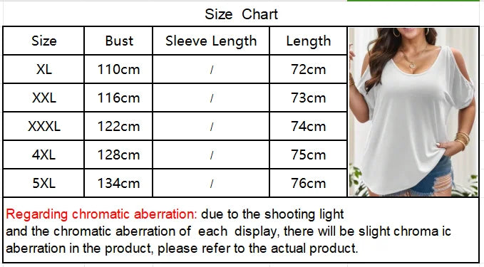 Pullover loose casual strapless solid color women's t-shirt