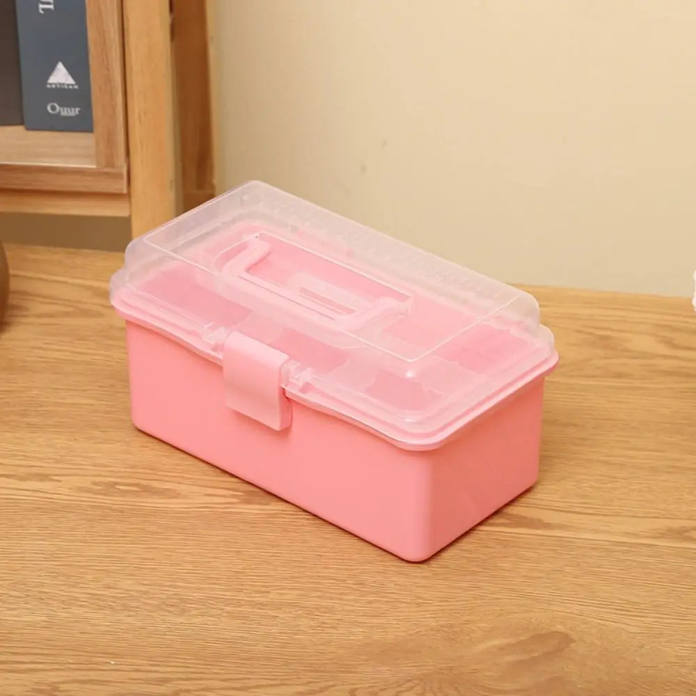 New 2/3 Layers Storage Box Large Capacity Plastic Nail Art Box Multifunctional Portable Jewelry Organizer Small Items