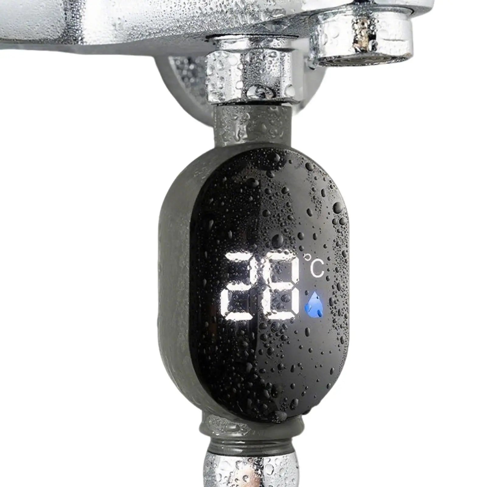 LED Digital Shower Temperature Gauge Waterproof Smart Monitor for Baby Bath Bathroom Accurate Safe Auto-shutoff Durable