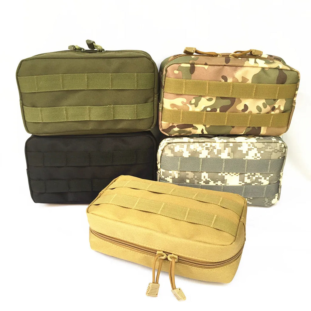 Tactical Molle EDC Tool Pouch Hunting Vest Dump Drop Pouches Outdoor Sports Fishing Camping Accessories Organizer EMT Waist Bag