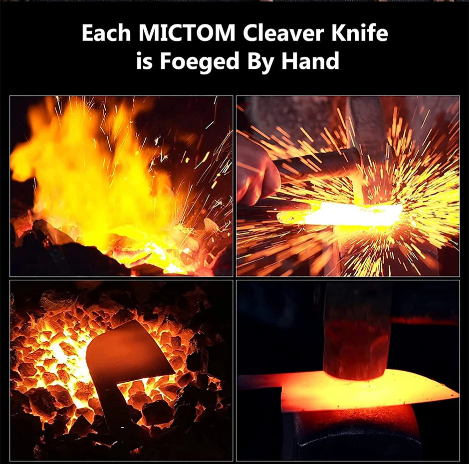 Handmade Forged Knife 4inch High Carbon Steel Mongolia Paring Knife Boning Knifes  Meat Cleaver Butcher Knife Chef Knife