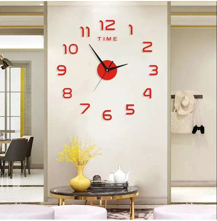 Clock Wall Art Home Decor Items Bedroom Decor Aesthetic Wall Clock in the Dark Noiseless Living Room Diy Clocks Wall Decoration