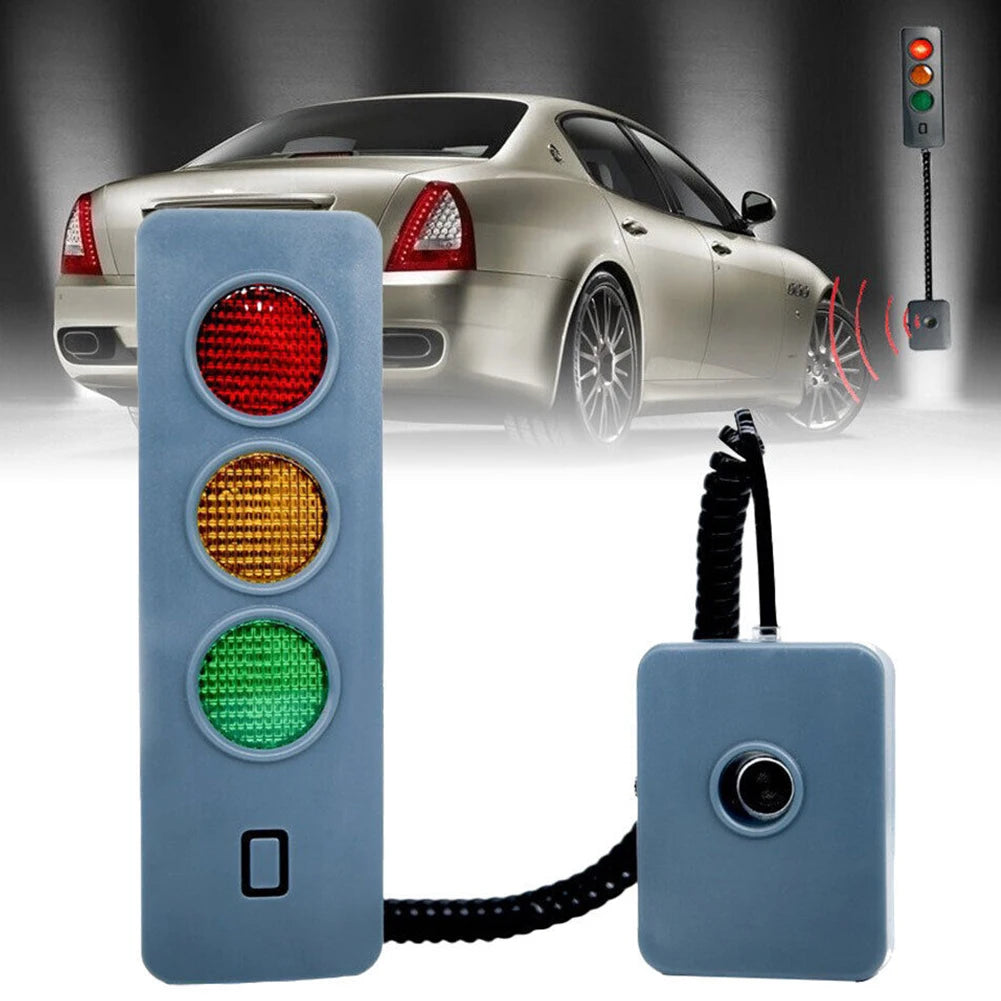 Auto Parking System Anti Collision Distance Stop Aid with Three Colors Light Car Guide Sensor Adjustable Battery Operated
