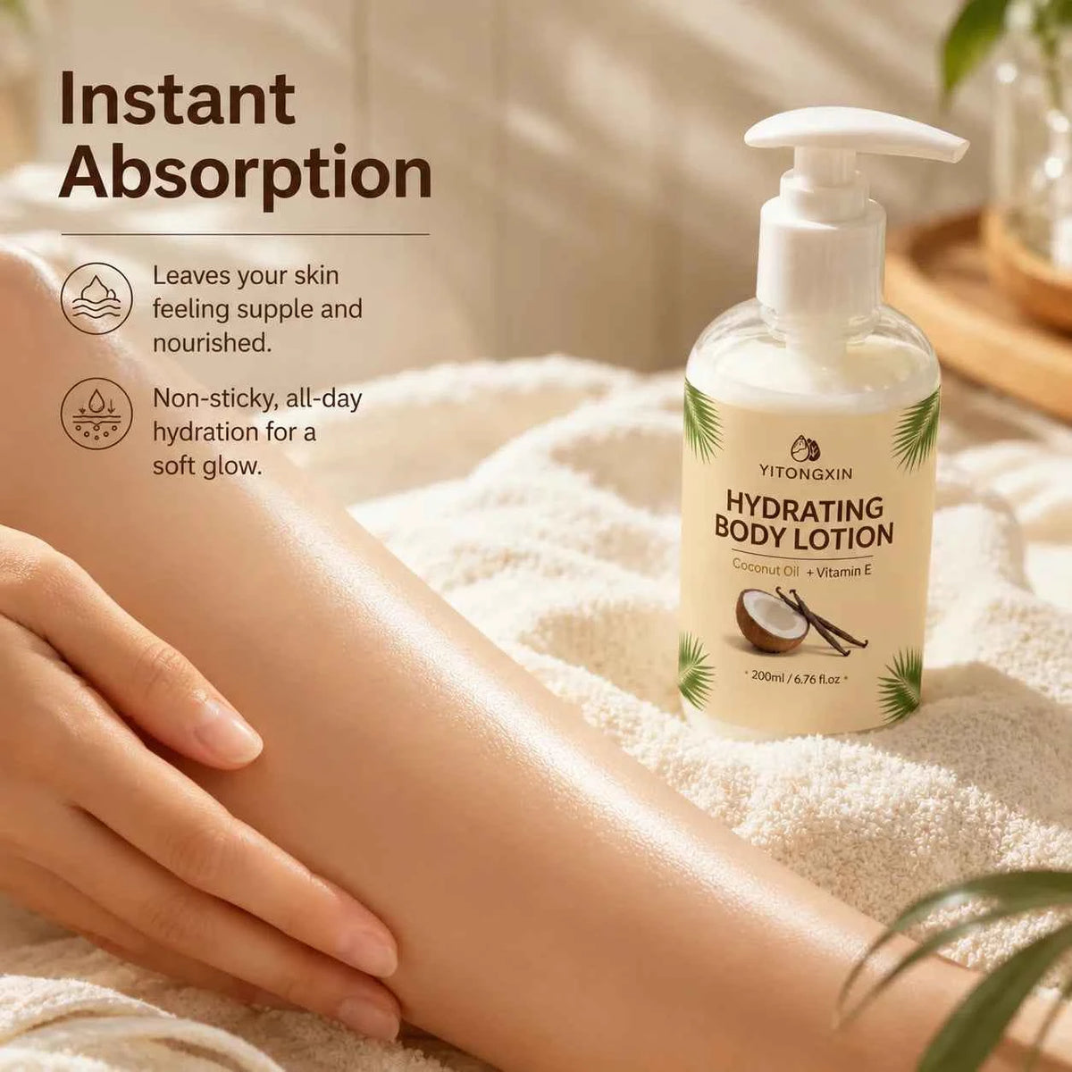 Coconut Body Cream 200 ml – Moisturizing Daily Care