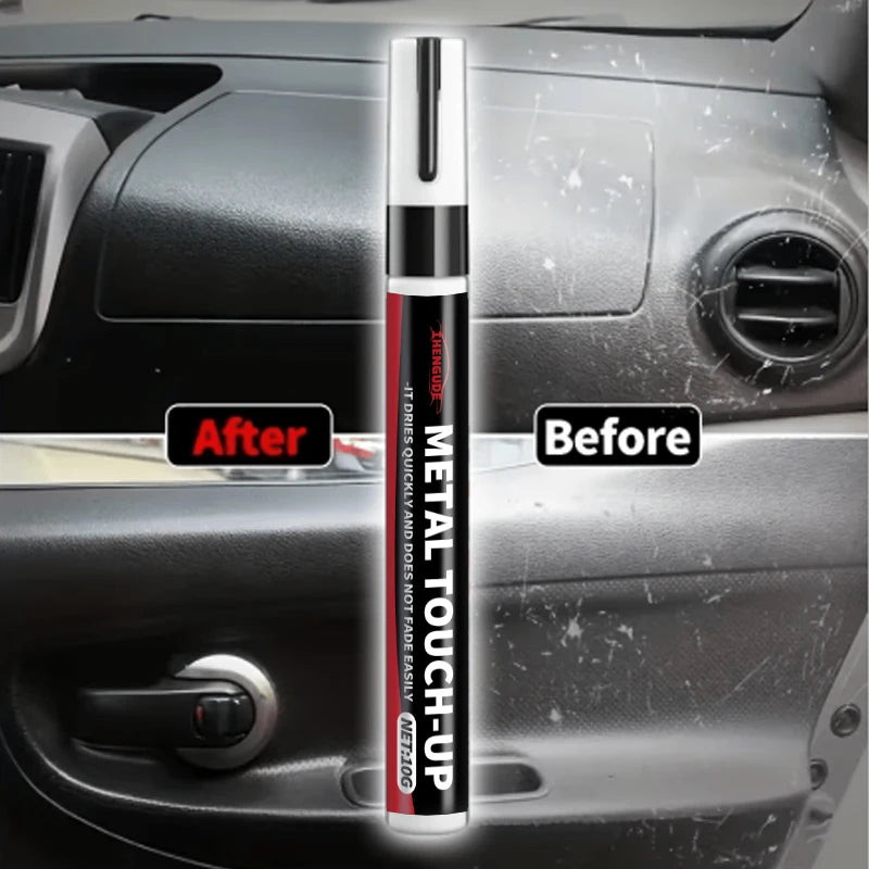 Car Paint Repair Pen, Professional-Grade Car Interior Paint Repair Pen - Black Plastic Scratch Repair Pen, Suitable for Steering Wheel, Dashboard, and Plastic Surfaces - Car Maintenance, Interior Restoration, Dashboard Refurb