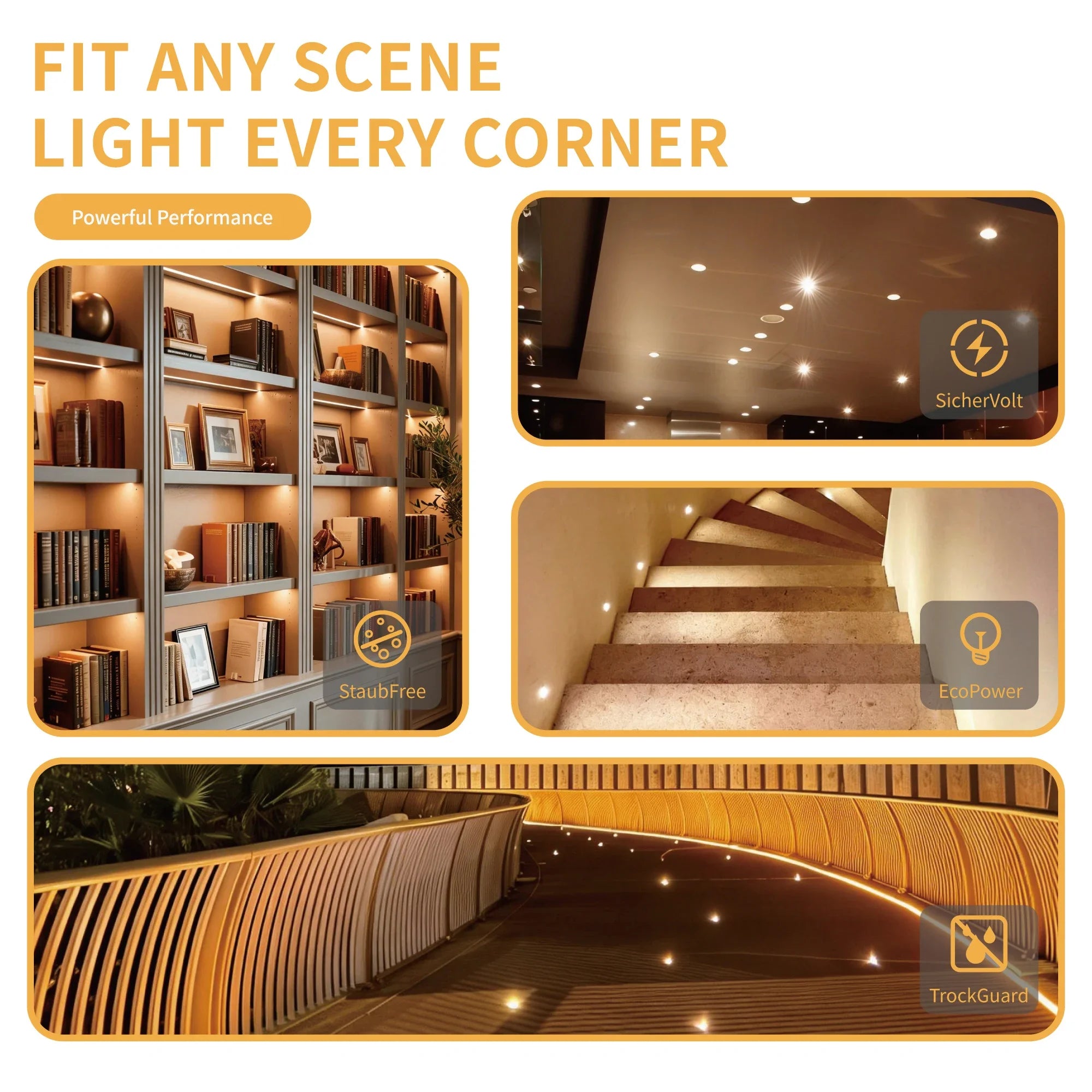 1W Mini Spotlight 12V Downlight Led Spot Dimmable Kitchen Cabinet Spot Lights Recessed Ceiling Light with Remote Control