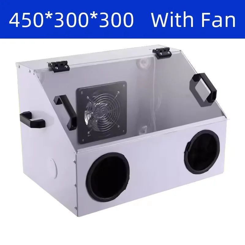 220V Grinding Dust Box Metal Structure Dust Box Ventilation Fan Dust Extraction Box for Craft Work Sanding Polishing