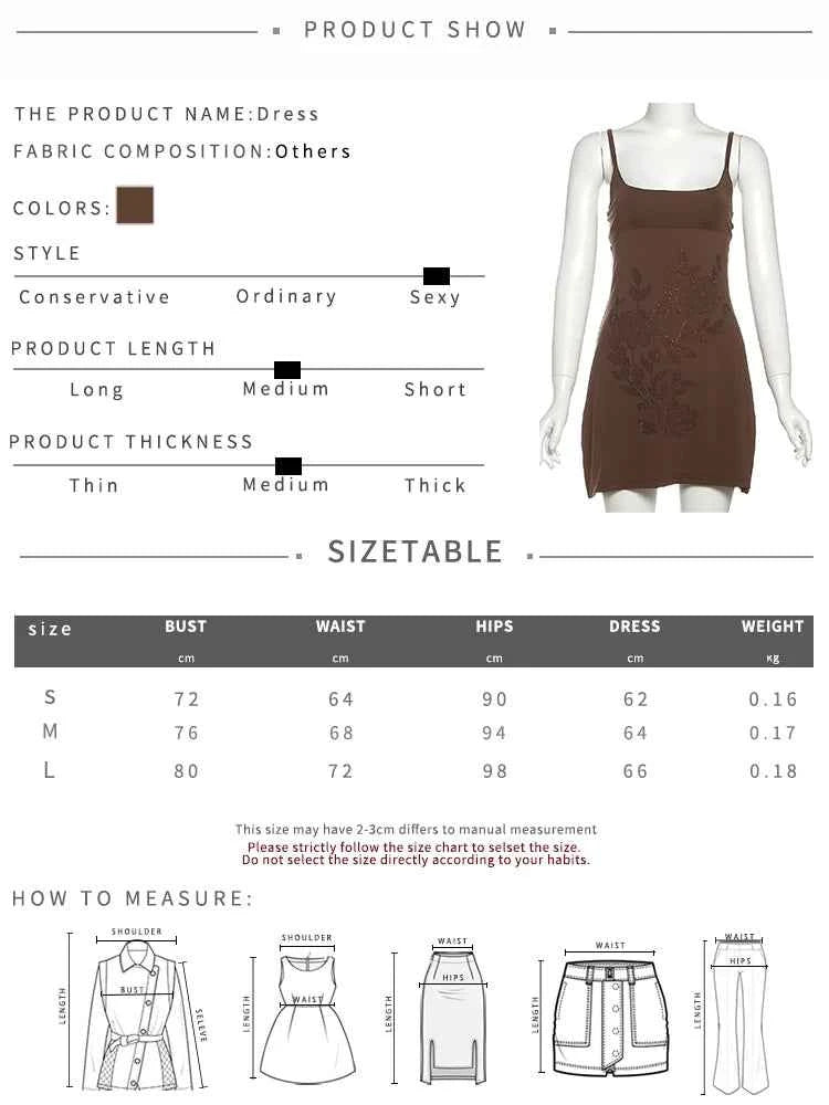 Nibber Fake Diamond Stickers Sundresses Women Low-Neck Flowers Backless Sexy Midnight Skinny Elasticity Summer Fad Mini Bodycon