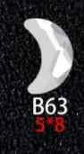 100PCS B41-80 Flat Bottom Special-Shaped Drill  Crystal Sleek Rhinestone 3D Manicure Nail Art Decoration Charms Jewelry