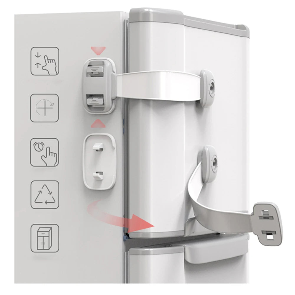 Child Safety Cabinet Lock Rotate 360 degrees Baby Security Protection Drawer Door Cabinet Lock Kids Safety Door Safety Lock