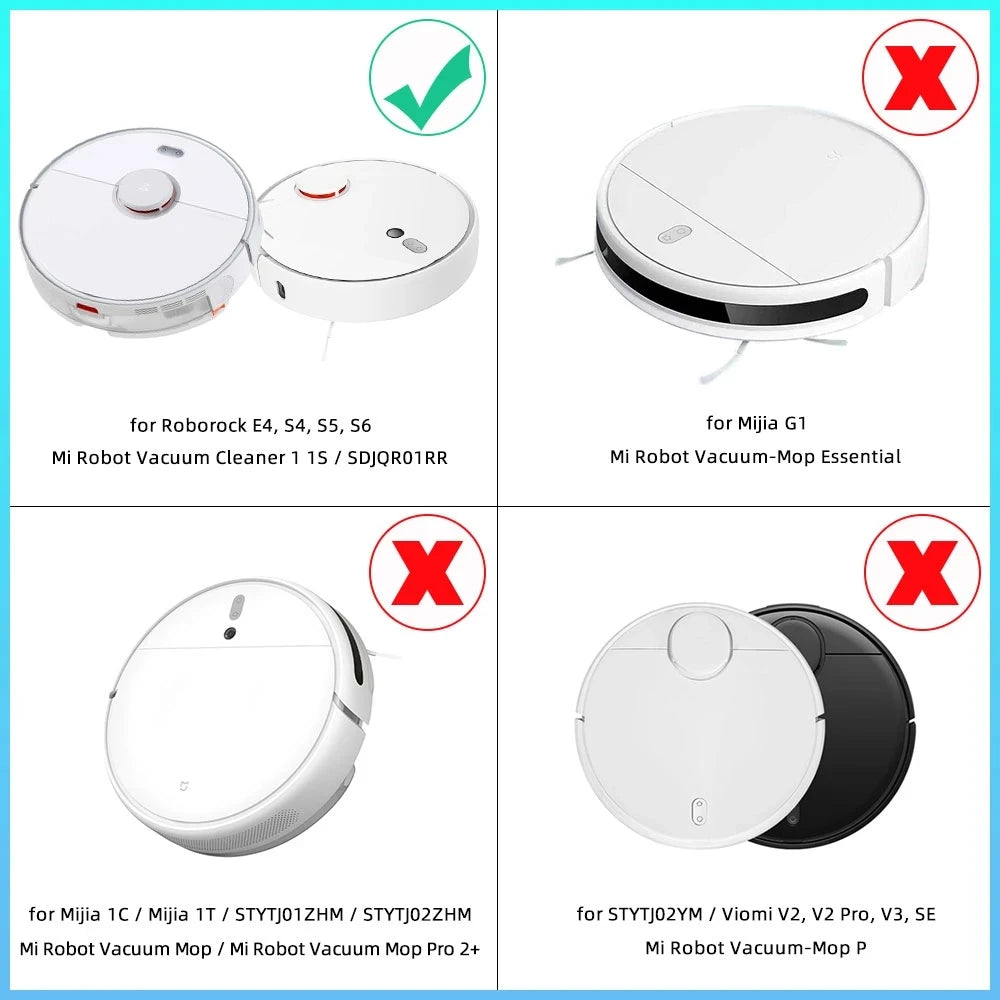 Compatible For ( Roborock S5, S5 Max, S6 MaxV, S6 Pure, E4, E5, S51, S52, S55 ) Roller  Brush 1S, SDJQR01RR SDJQR02RR SDJQR03RR