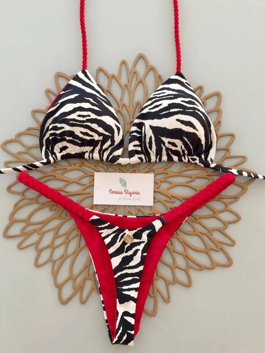 Micro Bikinis 2026 Women Swimsuit New Sexy Swimwear Halter Bikini Set Brazilian Biquini Female Thong Beachwear Party Wear