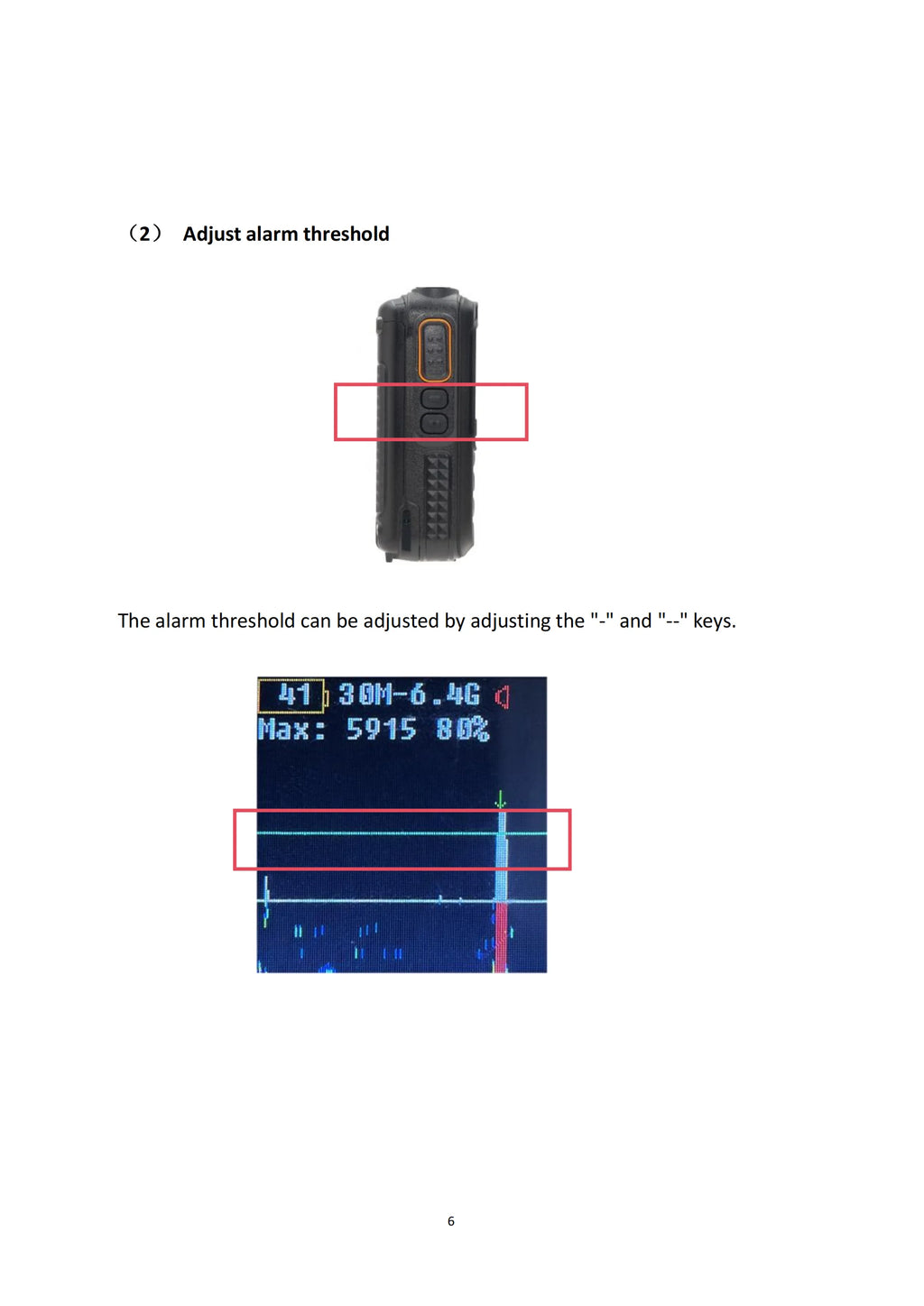 1-2km Drone Warning Equipment with 30-6400MHz Broadband Detection Supporting FPV Drone for DJI Road Communication