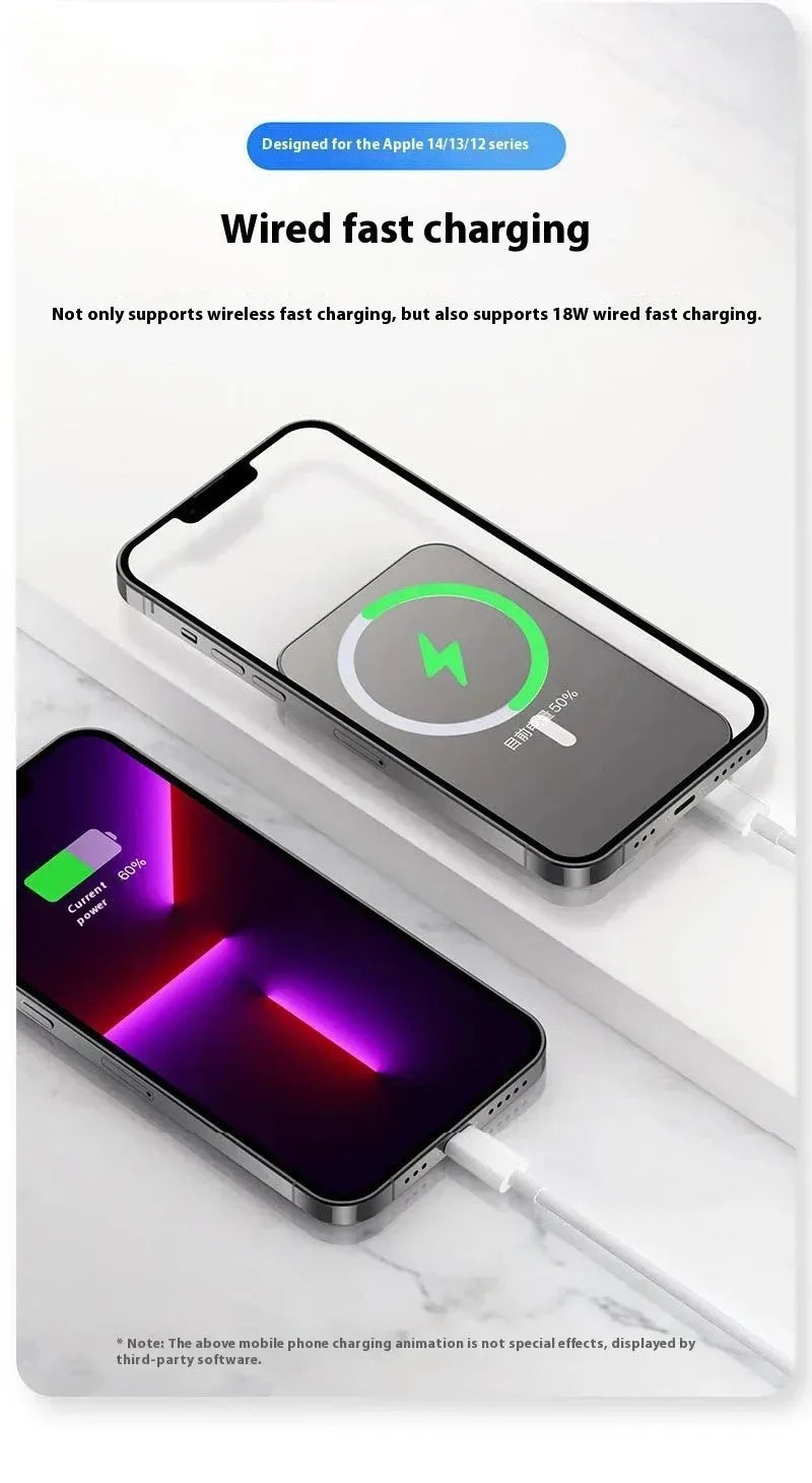 Lenovo Magnetic Power Bank 20000mAh Magnetic Wireless Phone Charger External Battery PowerBanks Fast Charging For iPhone 17
