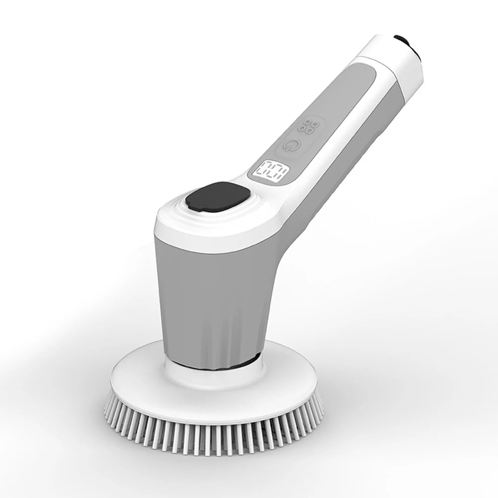 Electric Spin Scrubber IP68 Waterproof Wireless Cleaning Brush 2 speeds Adjustable Extend Handle Ground Kitchen Mult Home Tool