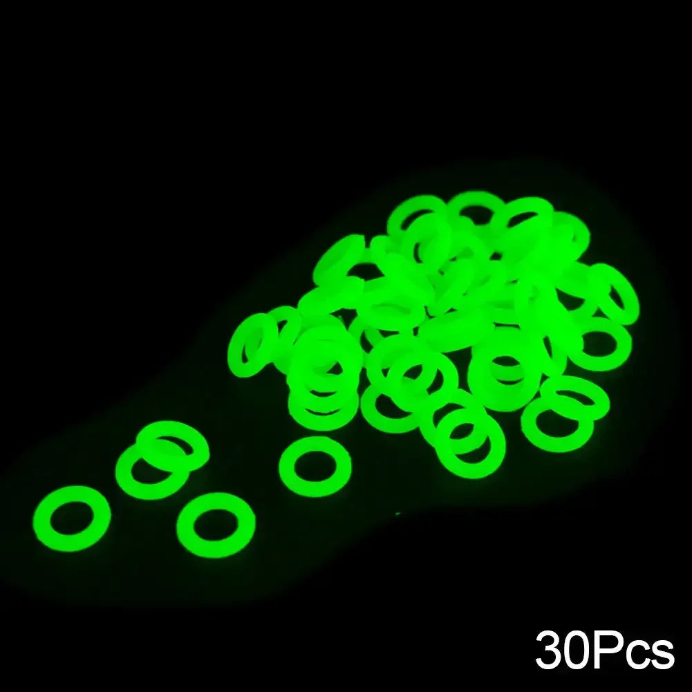 Multifunctional Outdoor Nail O-Type Silicone Luminous Ring Camping Fishing Safety Warning Supplies Camping Accessories