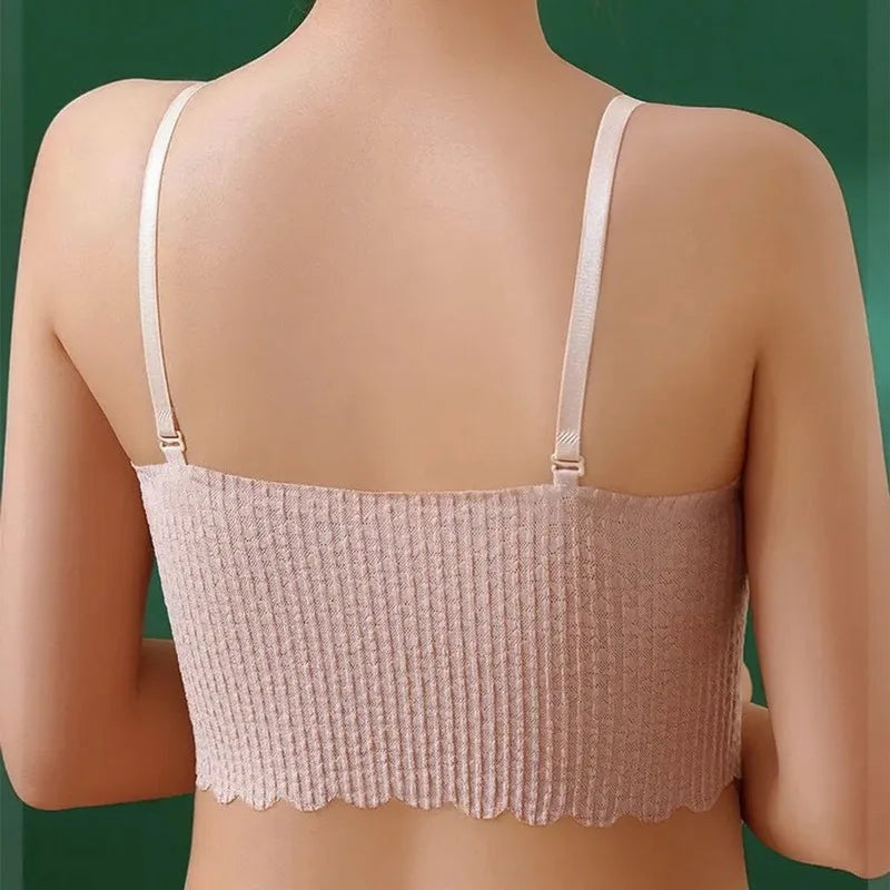 Sexy Invisible Bra Tube Tops Strapless Bras Seamless Bralette Wireless Wedding Brassiere Push Up Underwear Women Lingerie