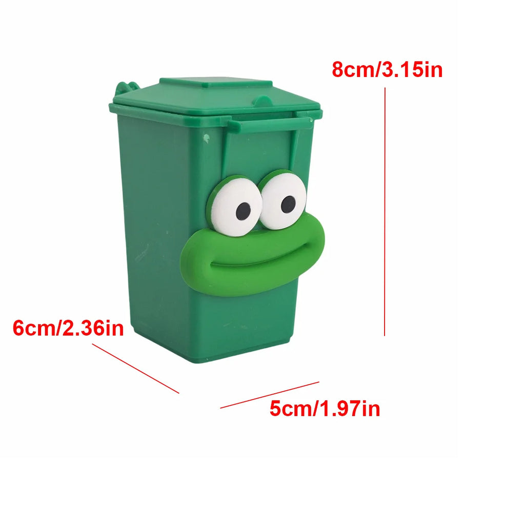 Kids Trash Can Children's Waste Disposal Bin Easy-Lift Lid Small Trash Can Toys - Fun Cartoon Design
