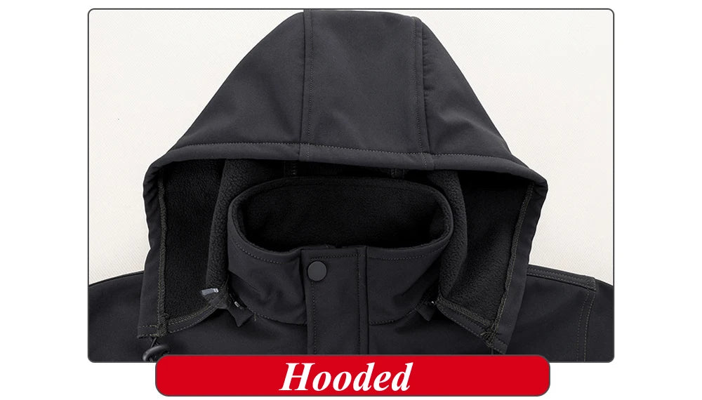 Winter Men Mountain Ski Warm Sets Waterproof Sports Suit Sweatshirt +Sweatpants Mens 2 Pieces Padded Sets Tracksuit Rain Clothes